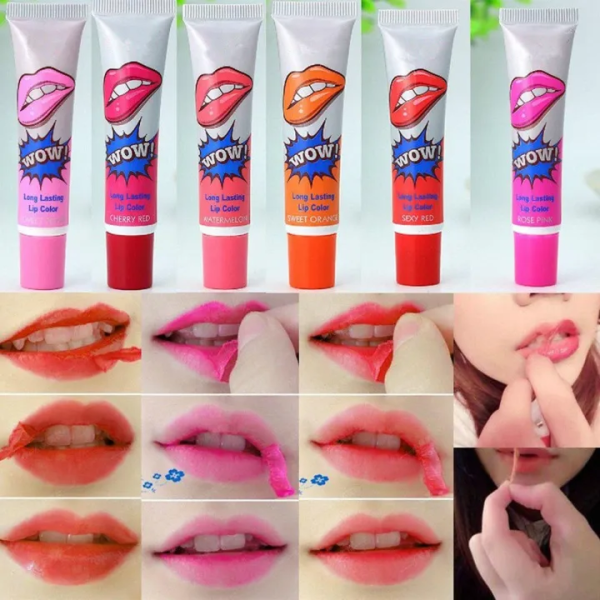 Romantic Bear Wow Long Lasting Waterproof Peel Off Lipstick - 1 Piece Random Color