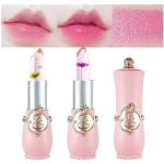 EMPER Transparent Flower Jelly Lipstick - Temperature Color Change, Waterproof, Long Lasting