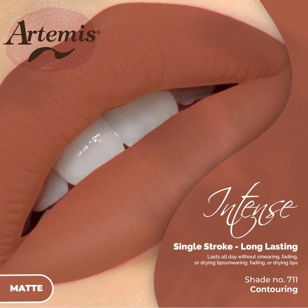 Artemis 711 Intense Long Lasting Lipstick - Single Stroke, Smudge-Proof