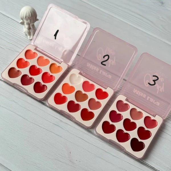 Huxia Beauty Matte Jelly Lip Cream Palette with 12 Versatile Matte Colors