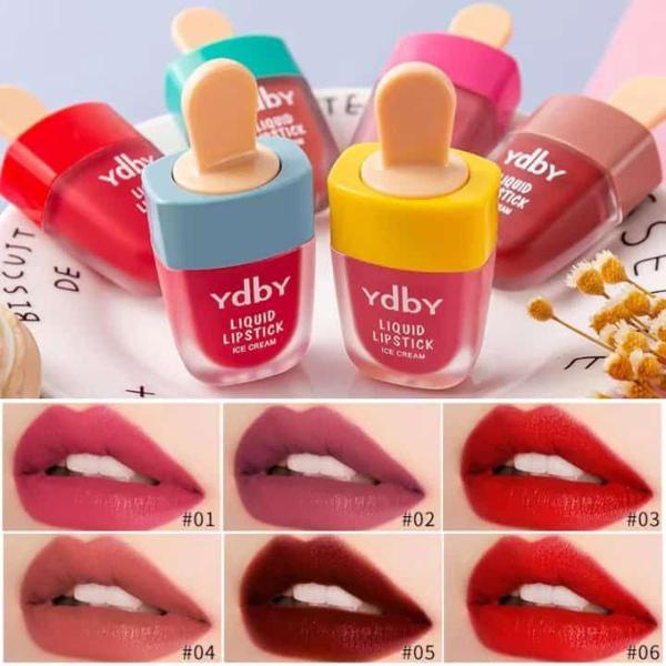 Ice Cream Matte Lip Gloss Pack of 6 - Smooth, Vibrant Finish