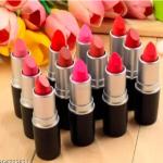Pack of 12 Matte Lipsticks - Highly Pigmented with Smooth Texture and Rich Colors