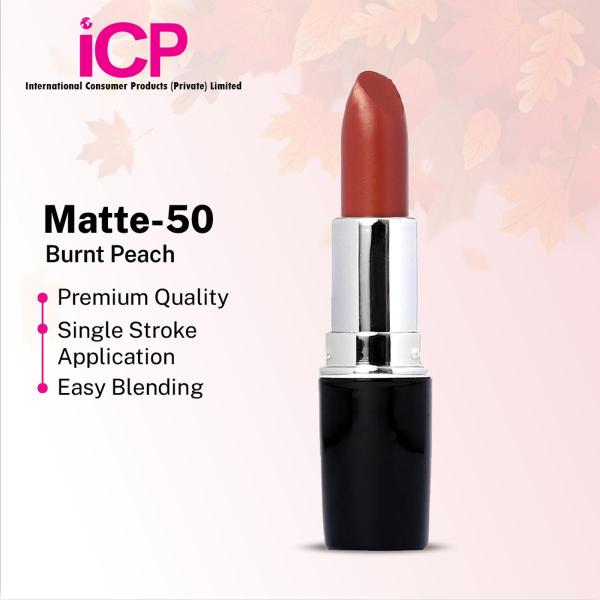 Swiss Miss Lipstick Burnt Peach (MATTE-50) - Matte Finish Lip Color