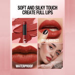 Velvet Matte Lipstick with Hydrating Formula - Waterproof, Long-Lasting & Highly Pigmented Lip Color - 12 Shades