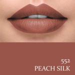 Madora Peach Silk Lipstick Shade 552 - Creamy, Long-Lasting Lip Color