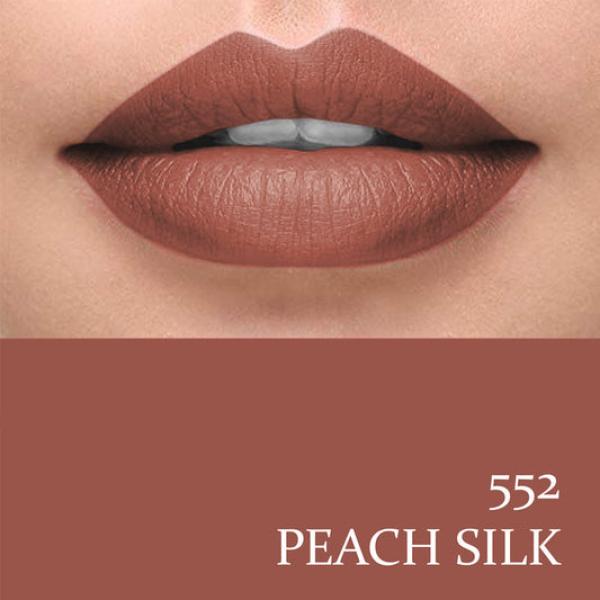Madora Peach Silk Lipstick Shade 552 - Creamy, Long-Lasting Lip Color