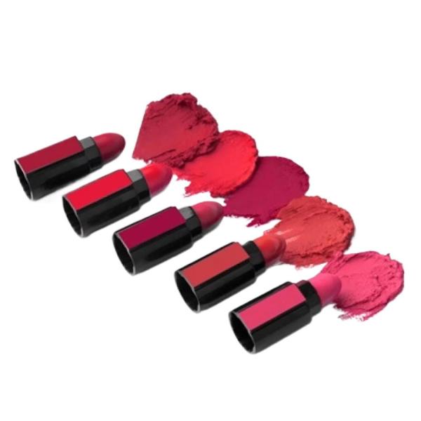 5 in 1 Mini Pen Lipstick Set - Multicolor Matte Lipsticks with Gloss and Lip Oil