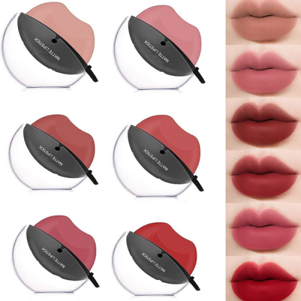 Korean Style Lip-Shape Lipstick - Long-Lasting Moisturizing Waterproof Matte Lip Gloss Tint