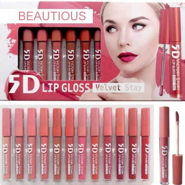 Beautious Matte Lipgloss Pack - Nude Reddish Liquid Lipstick Sets of 6 or 12