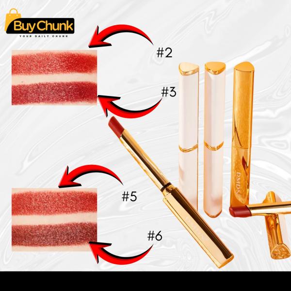 DMDN Slim Tube Velvet Matte Lipstick - Long-Lasting, Smudge-Proof, Hydrating Matte Finish