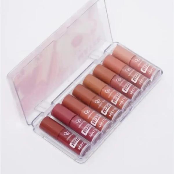 Matte Lipstick and Lip Gloss Collection - Pack of 6 or 8 Vibrant Shades