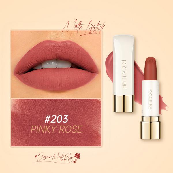 FA 203 Focallure Natural Matte Velvet Lipstick with Rose Jasmine Oil