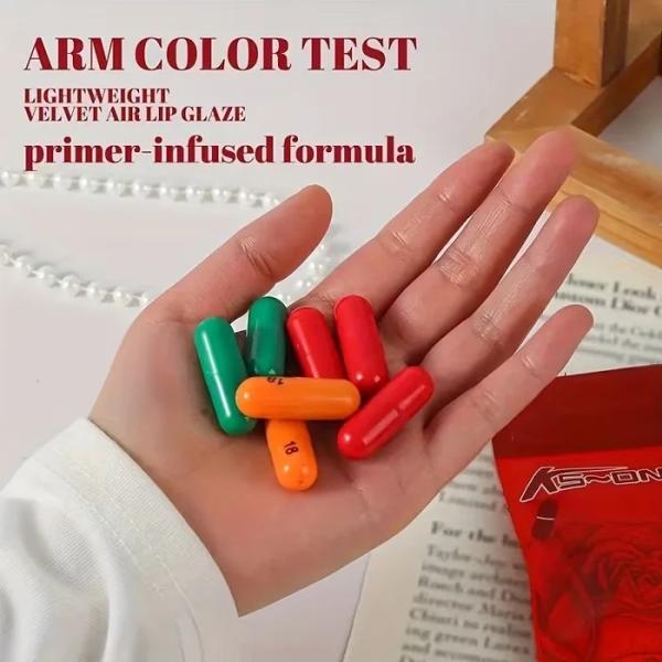 Tijarat Online Mini Matte Lipstick Capsule Set – 9/12/18 Vibrant Colors with Waterproof and Sweat-Resistant Formula