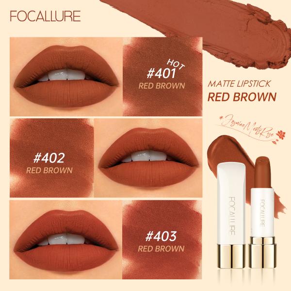 FA 203 Focallure Natural Matte Velvet Lipstick with Rose Jasmine Oil