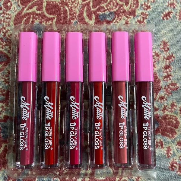6-Piece Nude Red Matte Lipgloss Set – Long-lasting Matte Liquid Lipsticks
