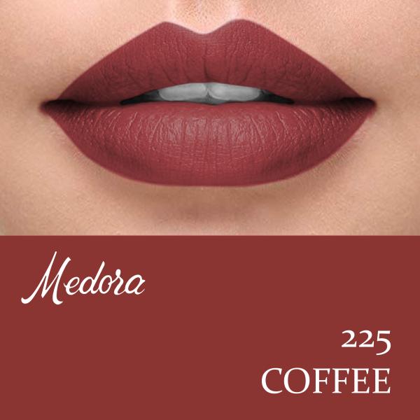 Medora Lipstick Shade 225 Coffee - Creamy, Long-Lasting Color