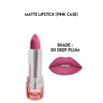 Glamorous Face Matte Lipstick with Vitamin E & Aloe Vera - Pink Case