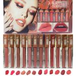 Nude Matte Lip Gloss Pack of 12 - Long-Lasting Waterproof Liquid Lipsticks