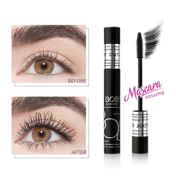 BOB Waterproof Mascara in Black – Volume, Curl, and Definition with Long-Lasting Smudge-Proof Formula