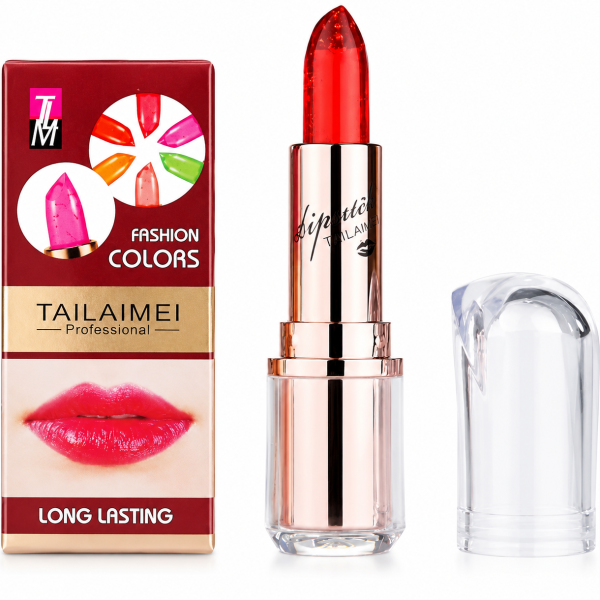 TAILAIMEI Temperature Color Changing Jelly Lipstick – Long-Lasting Moisturizing Crystal Lip Balm