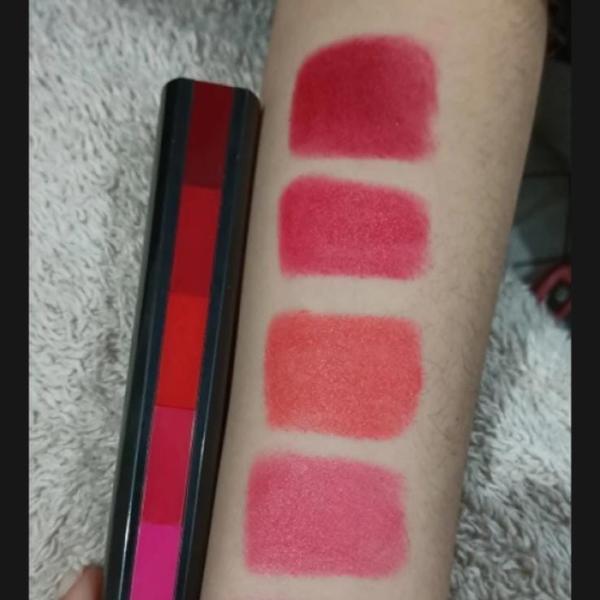 5 in 1 Mini Pen Lipstick Set - Multicolor Matte Lipsticks with Gloss and Lip Oil