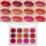 Matte Lipstick Palette with 12 Nude and Pink Shades – Professional, Long-Lasting, Highly Pigmented Lip Makeup Kit for Women