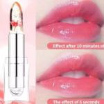 Flower Jelly Lipstick with Transparent Color and Color-Changing Flower Effect