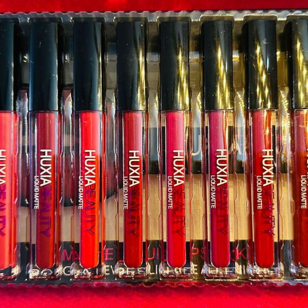 Beautious Matte Lipgloss Set of 12 - Nude and Reddish Shades