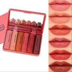 Matte Lipstick Pack of 6 – High-Quality Long-Lasting Lip Colors