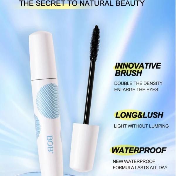 BOB Super Curl Waterproof Black Mascara with Volume, Lengthening and Smudge-Resistant Formula