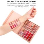 HANDAIYAN 12 Colors Matte Liquid Lipstick Set - Velvet Lip Gloss Combo