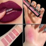 5-in-1 Matte Lipstick Set - Mini Pen Lipsticks in 5 Elegant Shades, Waterproof