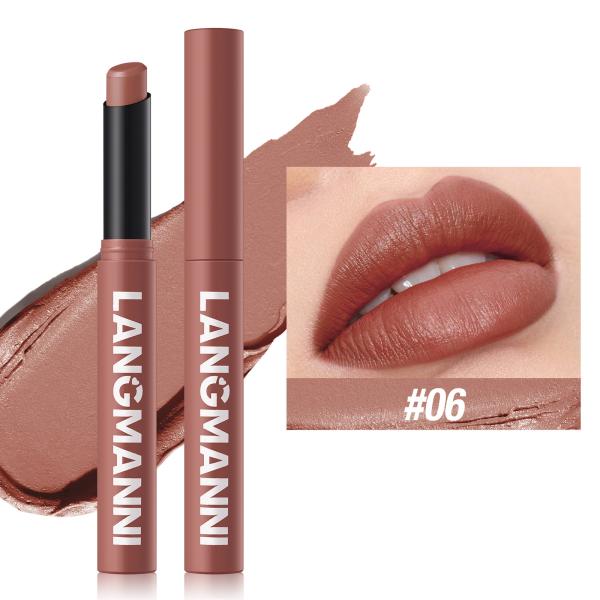 LANGMANNI Premium Velvet Matte Lipstick Multi-Pack - Hydrating, Waterproof Long-Wear with 12 Vibrant Shades