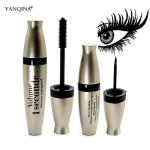 YANQINA Pack of 2 Waterproof Volume 1 Seconde Eyeliner and Mascara
