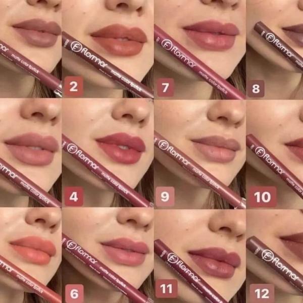Flormar Matte Color Lip Pencil High Pigmentation Creamy Waterproof Lip Liner