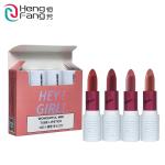 Heng Fang Hey Girl! Mini Lipstick Set of 4 Shades - Matte Finish, Long Lasting