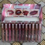 Nude Matte Lip Gloss Pack of 12 - Long-Lasting Waterproof Liquid Lipsticks