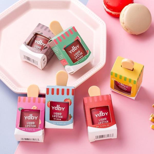 Ice Cream Matte Lip Gloss Pack of 6 - Smooth, Vibrant Finish