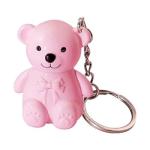Gloss Texture Lip Glaze with Velvet Lip Bear Keychain - Long Lasting Lipstick for Women and Girls