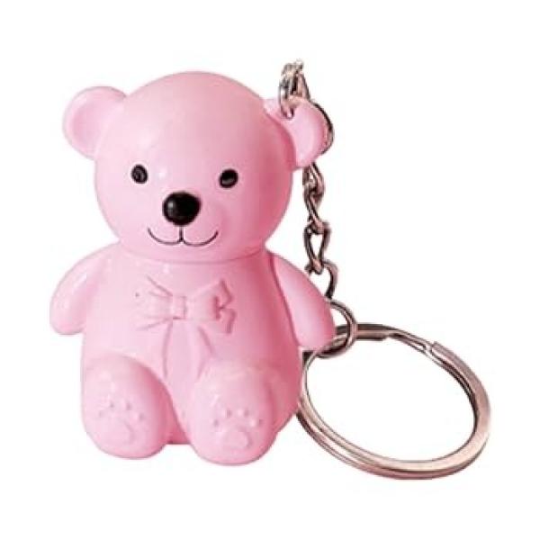 Gloss Texture Lip Glaze with Velvet Lip Bear Keychain - Long Lasting Lipstick for Women and Girls
