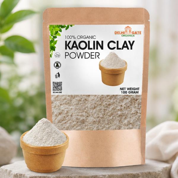 Delhi Gate Organics Kaolin Clay 100g Natural Face Mask Skin Care