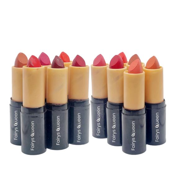Matte Lipstick Set - Pack of 12 Multicolor Shades in Compact Box