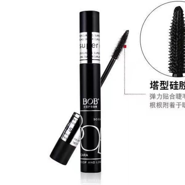 BOB Super Curl Waterproof Black Mascara with Volume, Lengthening and Smudge-Resistant Formula