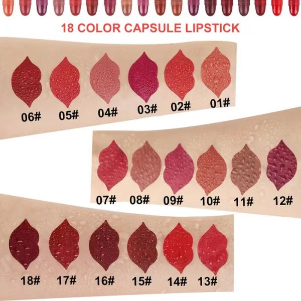 LMG BROTHS Mini Matte Lipstick Pods Set – Portable Travel Size Silky Smooth Finish