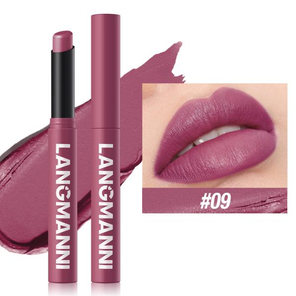 Velvet Matte Lipstick with Hydrating Formula - Waterproof, Long-Lasting & Highly Pigmented Lip Color - 12 Shades