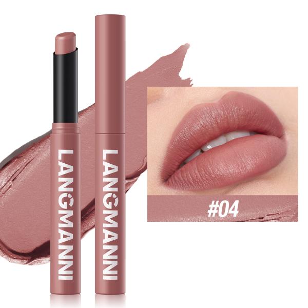 LANGMANNI Premium Velvet Matte Lipstick Multi-Pack - Hydrating, Waterproof Long-Wear with 12 Vibrant Shades