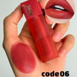 Hudamoji Teddy Matte Lip Gloss with Velvet Finish and Long-Lasting Pigmented Color