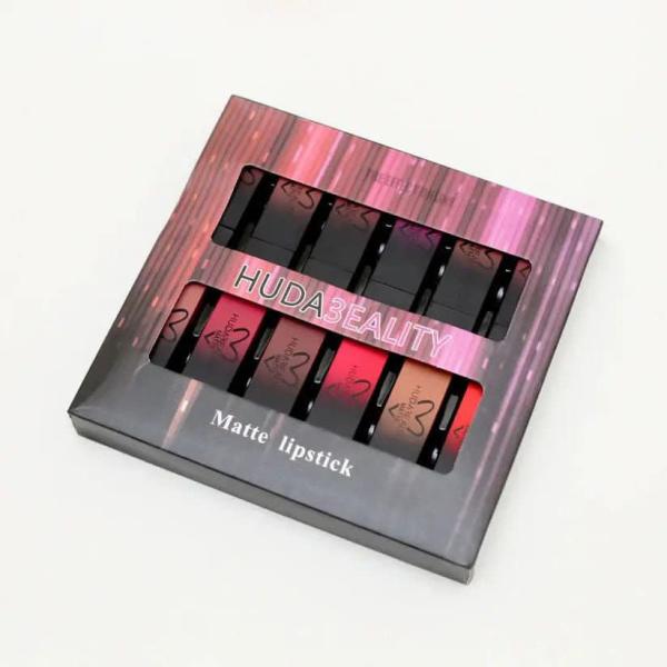 Pack of 12 Matte Lipsticks – 5-in-1 & 4-in-1 Waterproof Long-Lasting Set in Red, Brown, Nude, Pink, Maroon
