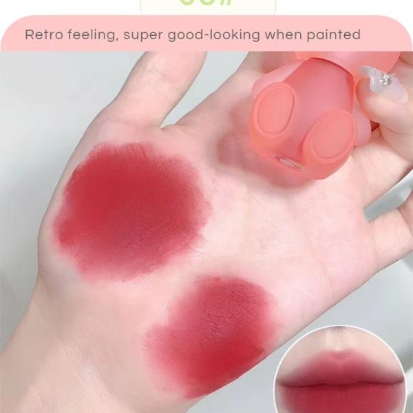 Gege Bear Cute Rabbet Velvet Lipstick Matte Finish - 6 Color Options