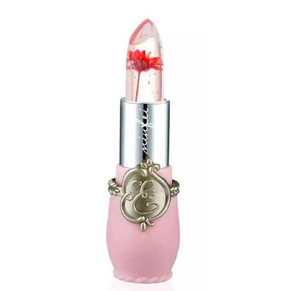 Magic Temperature Color Changing Lipstick 6-Pack with Real Flower in Transparent Jelly Balm